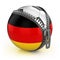 Germany football nation - football in the unzipped bag with German flag print