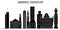 Germany, Frankfurt architecture vector city skyline, travel cityscape with landmarks, buildings, isolated sights on