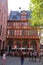 GERMANY, FRANKFURT AM MAIN - AUGUST 31, 2019: The reconstructed city building `Haus zur Goldenen Waage` in Frankfurt