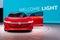 Germany, Frankfurt, September 20, 2019:  Amazing new red Volkswagen I.D. Vizzion at IAA Frankfurt 2019