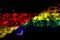 Germany, German, Gay, Pride smoke flag isolated on black background