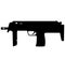 Germany German H&K HK MP7 fully automatic submachine gun, HK MP7 Heckler & Koch submachine gun, HK MP7 submachine gun. silhouette