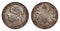 Germany german silver coin 2 two thaler double thaler Hannover minted 1866 isolated on white background