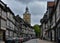 Germany. Goslar. Old town streets.