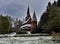 Germany. Goslar region. Hahnenklee wooden kirche in may..