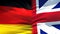 Germany and Great Britain flags background, diplomatic and economic relations
