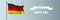 Germany happy unity day greeting card, banner vector illustration