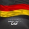 Germany happy unity day greeting card, banner, vector illustration