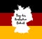 Germany Happy Unity Day greeting card. German Unity Day  - Tag der Deutschen Einheit. October 3rd - celebration. National Germany