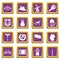 Germany icons set purple