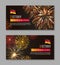 Germany independence day horizontal flyers