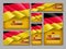 Germany independence day vector set