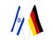 Germany and Israel flags