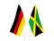 Germany and Jamaica flags