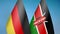 Germany and Kenya two flags