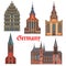 Germany landmark buildings, gothic architecture