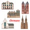 Germany landmarks, travel architecture of Marburg