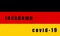 GERMANY LOCKDOWN. Stay home! Home Quarantine. Background, banner, poster with text inscription over GERMANY flag. Covid-19