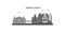 Germany, Mainz city skyline isolated vector illustration, icons