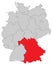 Germany - Map of Germany - `Bayern` - high detailed