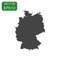 Germany map icon. Business cartography concept germany pictogram