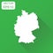 Germany map icon. Business cartography concept outline Germany p