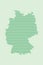 Germany map vector using green straight lines pattern on light background