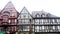 Germany Miltenberg Historical old town wooden houses street infrastructures