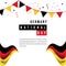 Germany National Day Vector Template Design Illustration