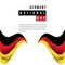 Germany National Day Vector Template Design Illustration