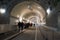 Germany. Old tunnel under the river Elbe in Hamburg. February 13, 2018