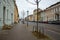 Germany. Potsdam. Houses and streets of Potsdam. February 18, 2018