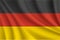 Germany realistic wavy flag