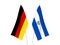 Germany and Republic of El Salvador flags