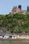 Germany,Rhineland,View of burg katz castle and villag