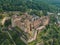 Germany, the ruins of Heidelberg Castle (Heidelberger Schloss) from drone view