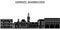 Germany, Saarbrucken architecture vector city skyline, travel cityscape with landmarks, buildings, isolated sights on