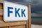 Germany, Schleswig-Holstein, Baltic Sea, Sign FKK at beach