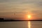 Germany, Schleswig-Holstein, Heligoland, North Sea Coast at sunset