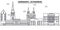 Germany, Schwerin architecture line skyline illustration. Linear vector cityscape with famous landmarks, city sights