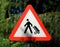 Germany, a street sign caution golfers