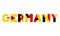 Germany text on white background - EPS 10 Vector