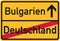 From germany to bulgaria - german sign