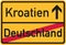 From germany to croatia - german village sign