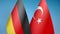 Germany and Turkey two flags