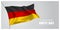 Germany unity day greeting card, banner, horizontal vector illustration
