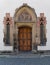 Germany, vintage wooden brown door