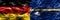 Germany vs Nauru smoke flags placed side by side. German and Nauru flag together