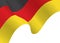 Germany waving flag vector background