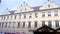 Germany Wurzburg Falkenhaus a rebuilt of the priest\\\'s house and inn with a gabled stucco Rococo style façade